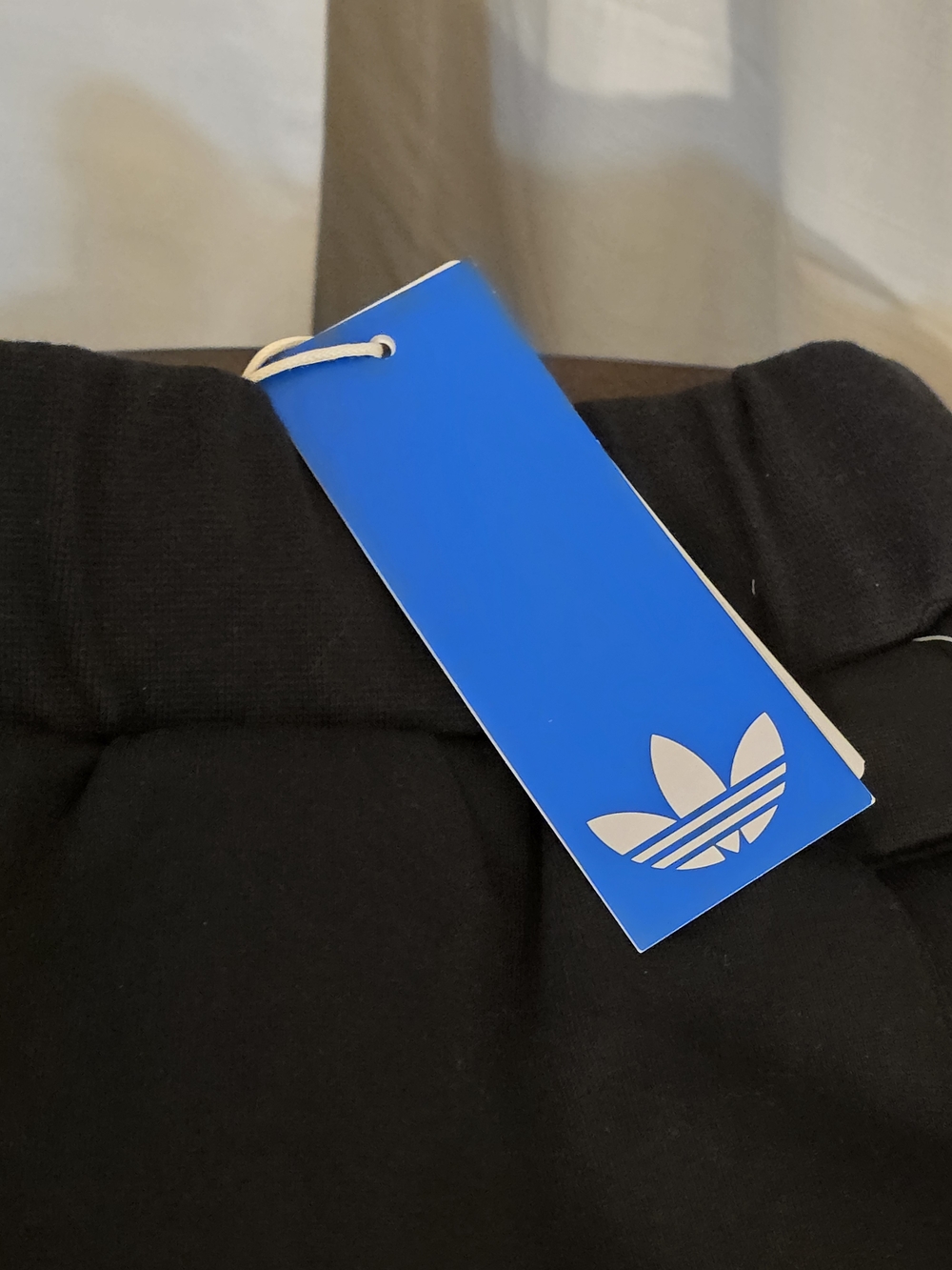 Adidas Off-Placed 3 Stripe Wide-Leg Black on Black Pants, New! Sz XS - Picture 8 of 14